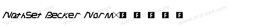 MathSet Becker Norm字体转换
